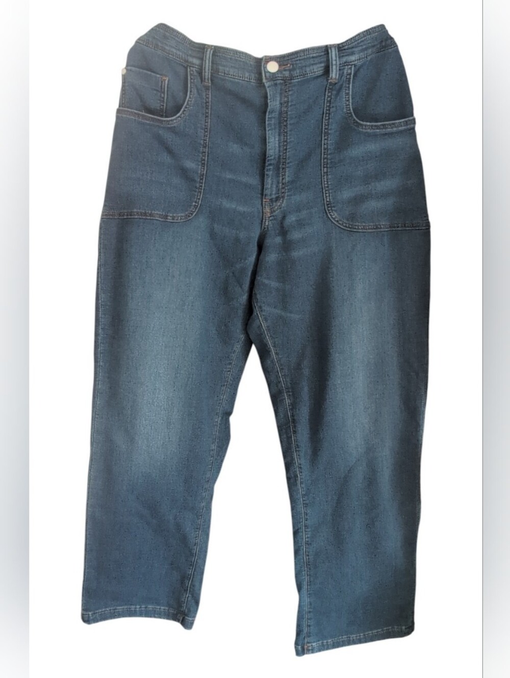 Anthropologie Pilcro The Jenna Mid-Rise Cotton Adjustable Waist Relaxed Jeans XL